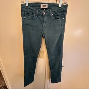 PAIGE Skyline Skinny Jeans Women’s Size 26 Blue Mid Rise Transcend Denim